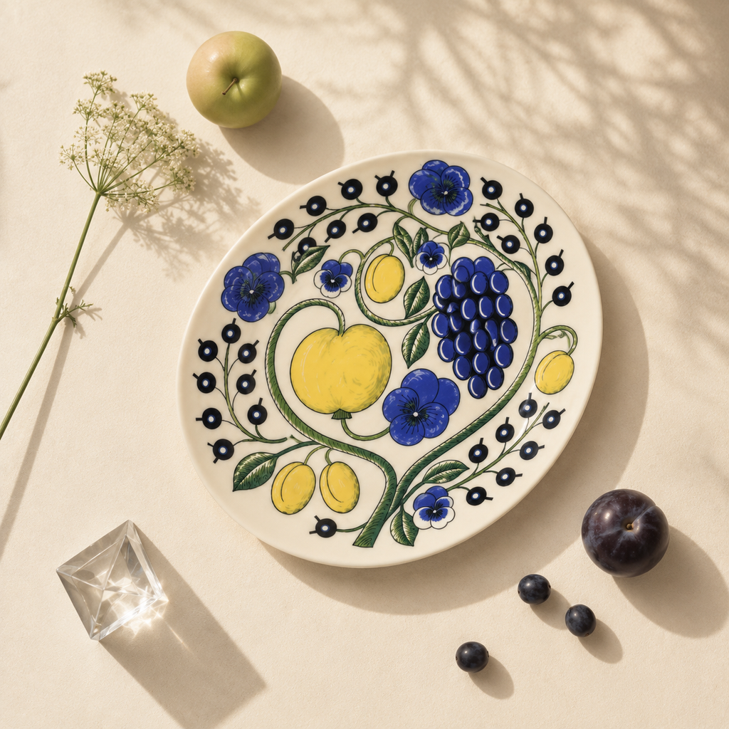 Botanical Reverie Color Oval Plate 25 cm