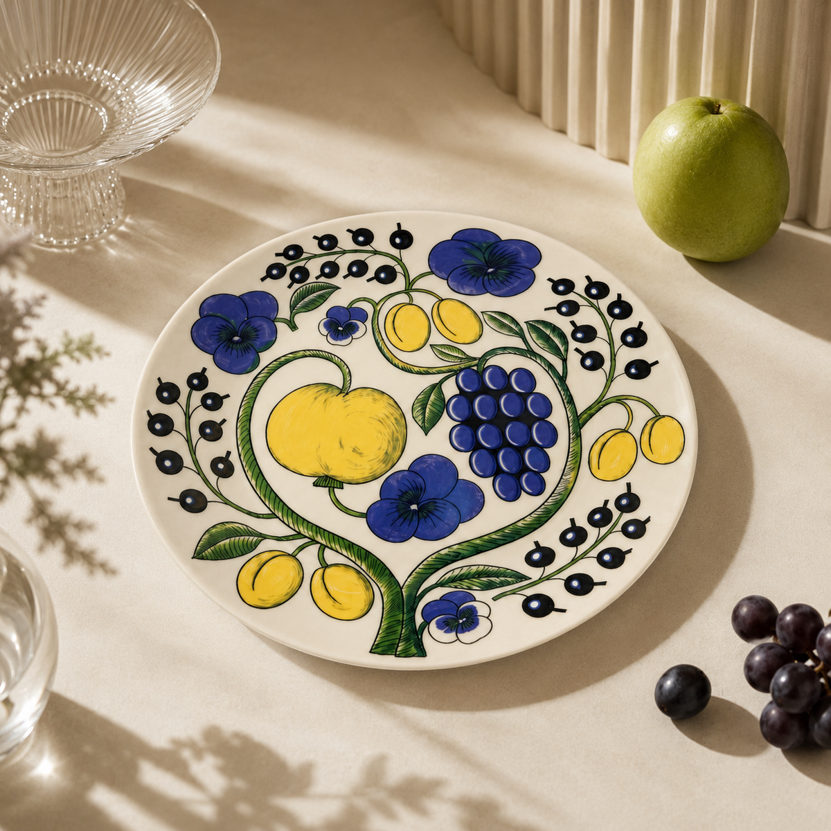 Botanical Reverie Color Round Plate