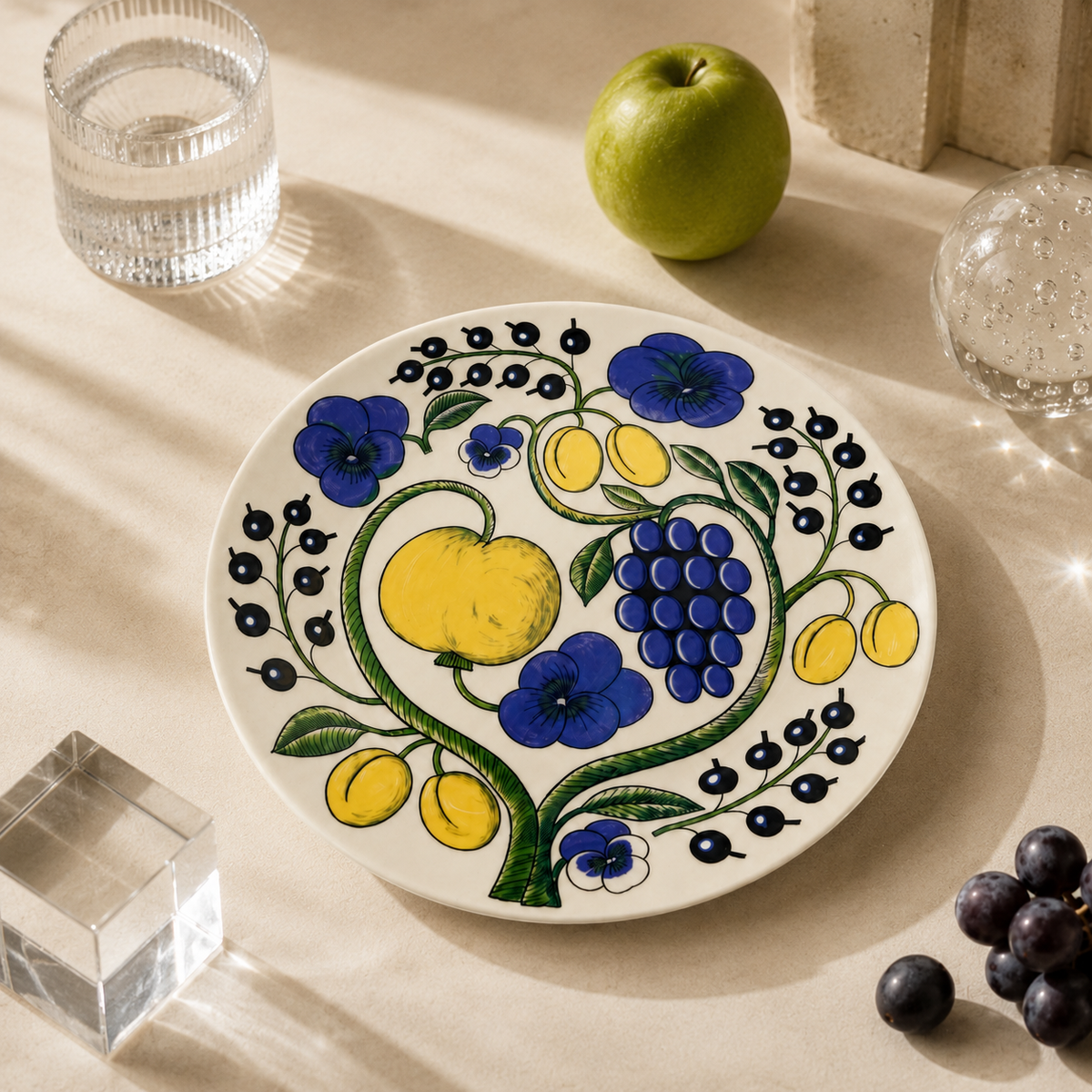 Botanical Reverie Color Round Plate