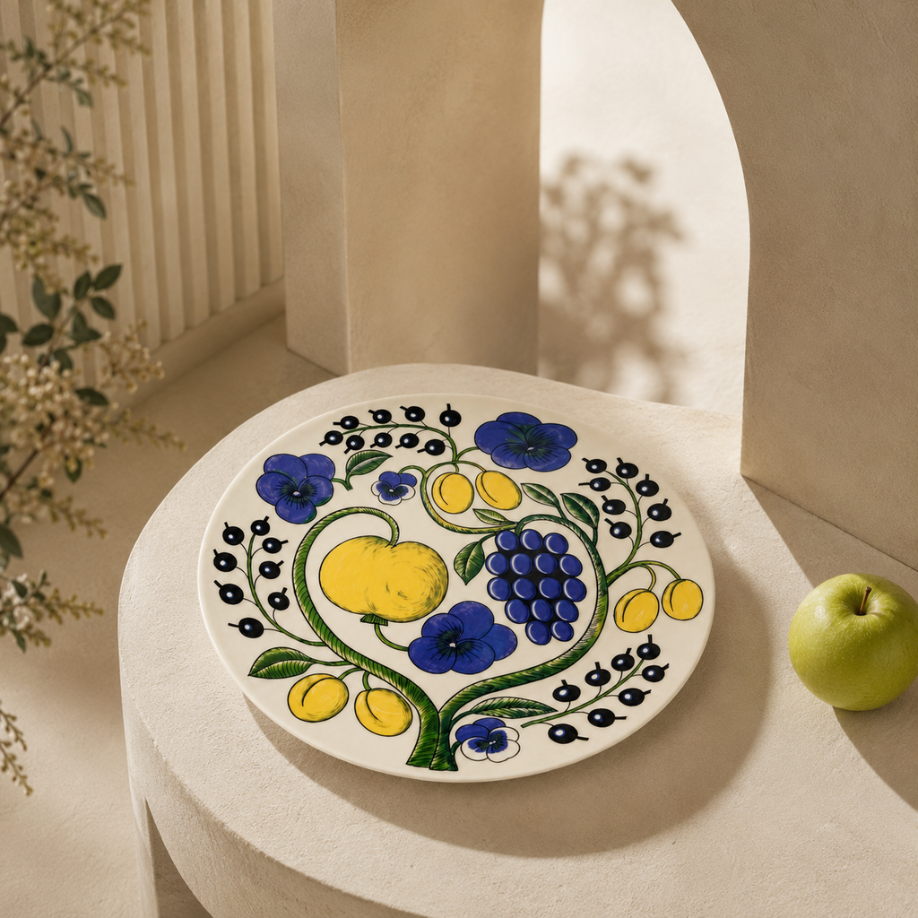 Botanical Reverie Color Round Plate