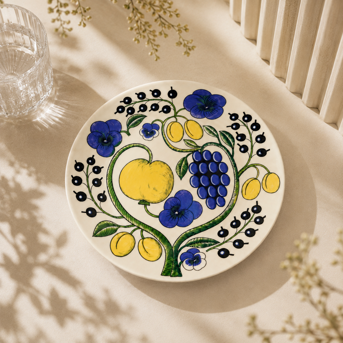 Botanical Reverie Color Round Plate