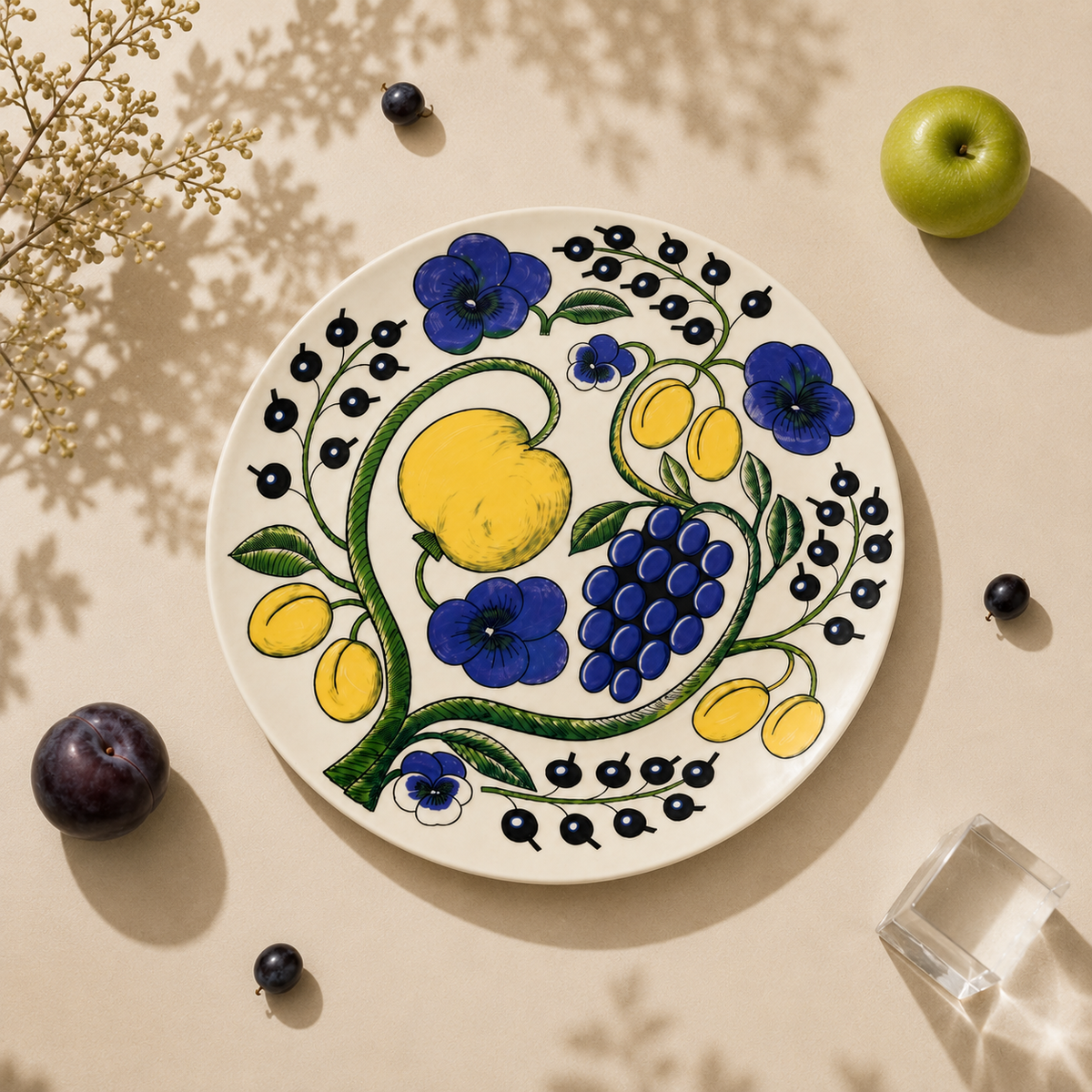 Botanical Reverie Color Round Plate