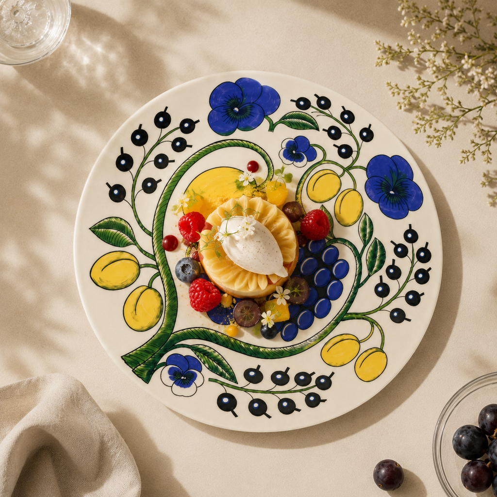 Botanical Reverie Color Round Plate