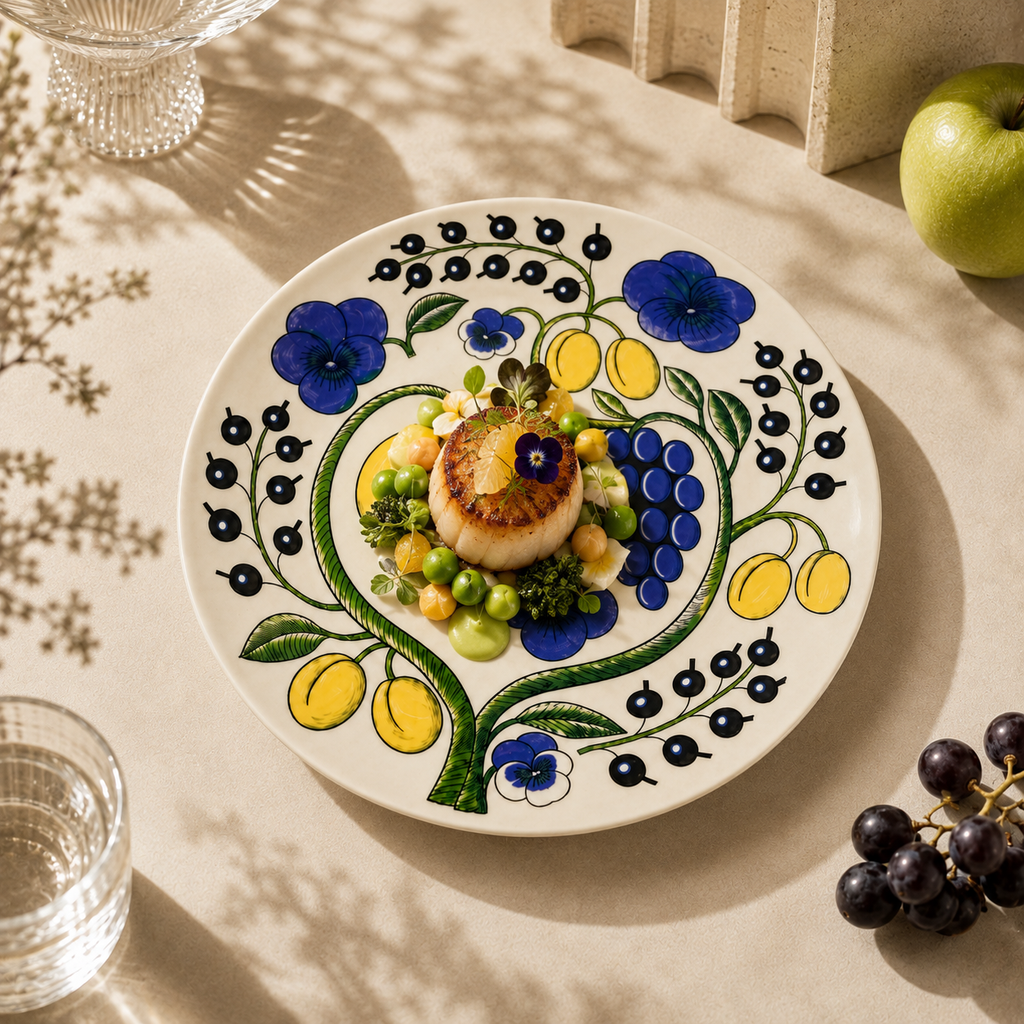 Botanical Reverie Color Round Plate