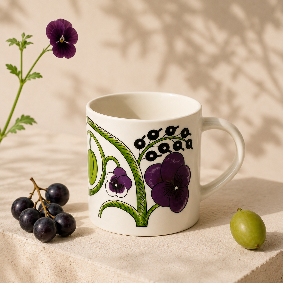 Botanical Reverie Purple Mug 350 ml