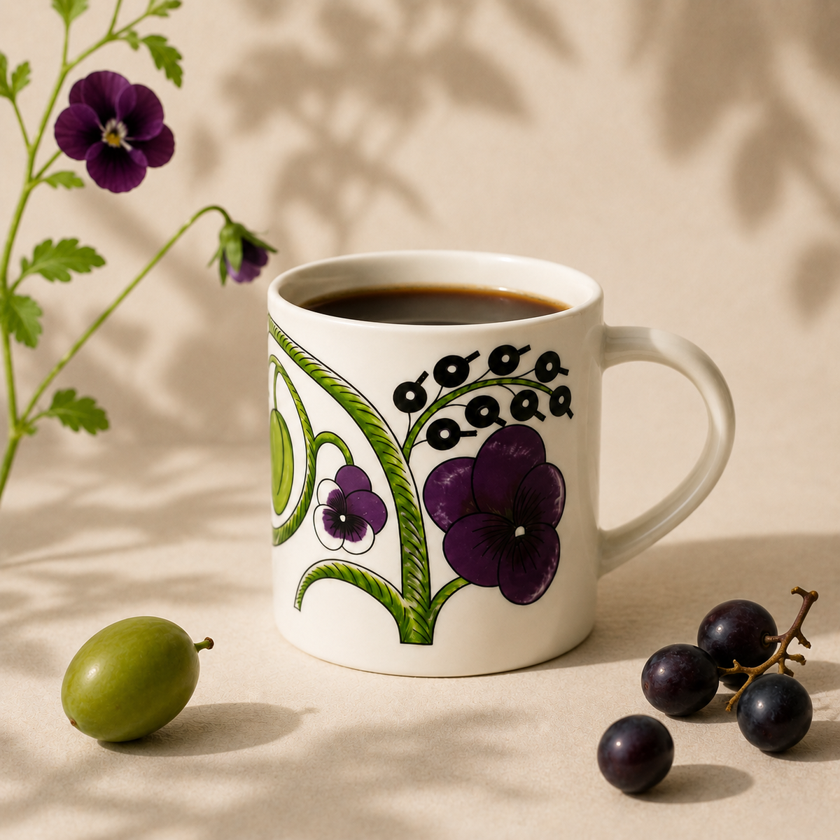 Botanical Reverie Purple Mug 350 ml