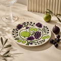 Botanical Reverie Purple Oval Plate 25 cm