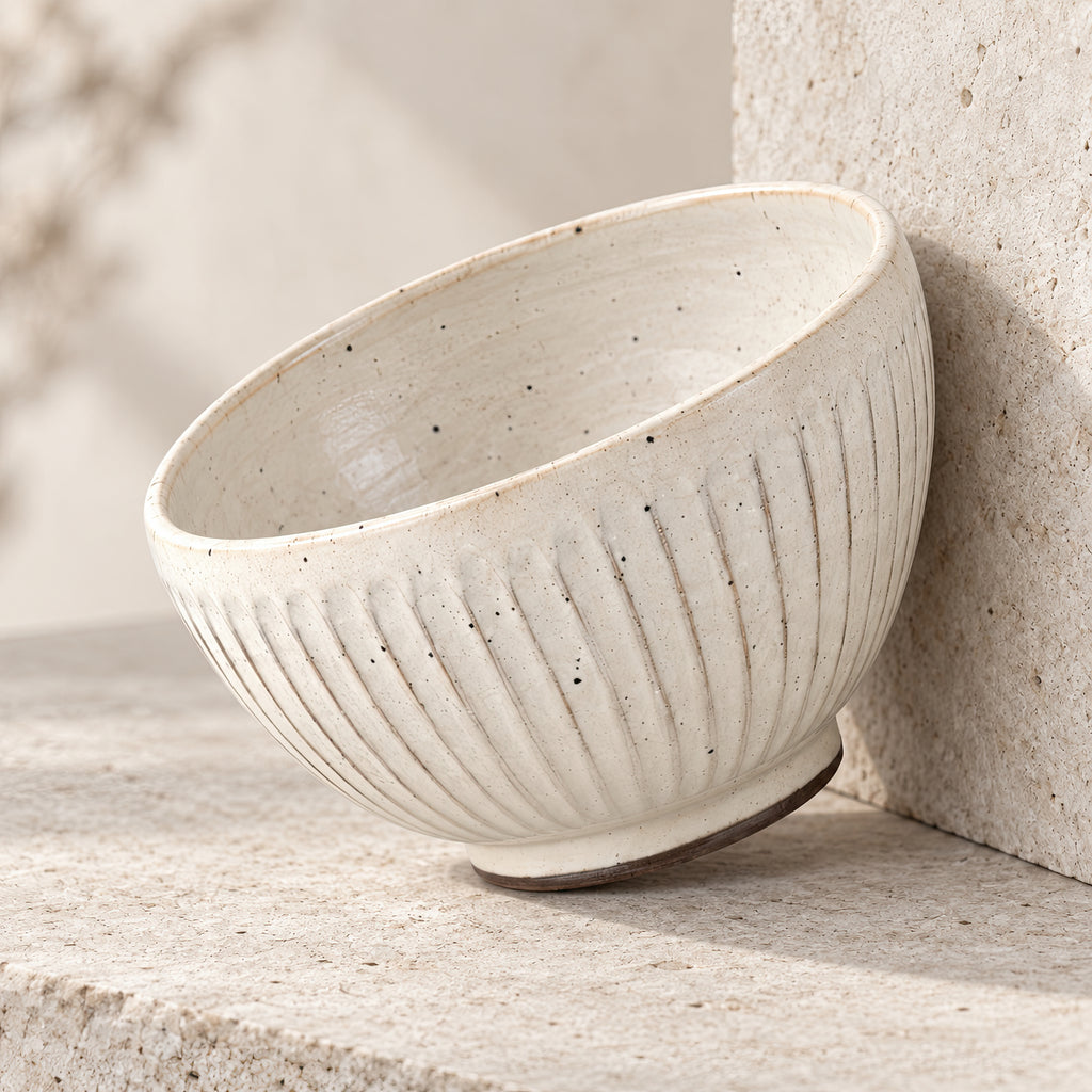 Kasumi Shinogi Donburi Bowl — Mino Ware — view 5