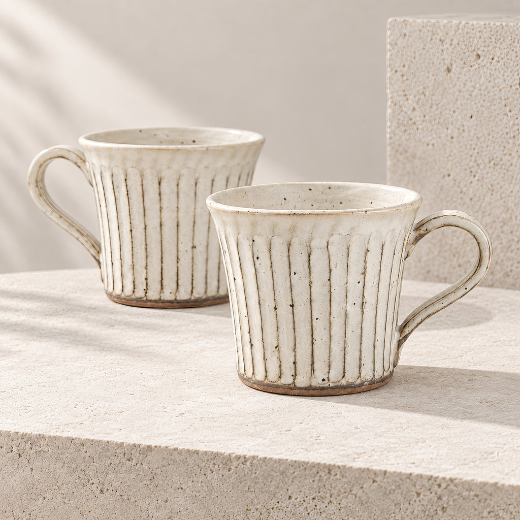 Kasumi Shinogi Mug — Mino Ware — view 3