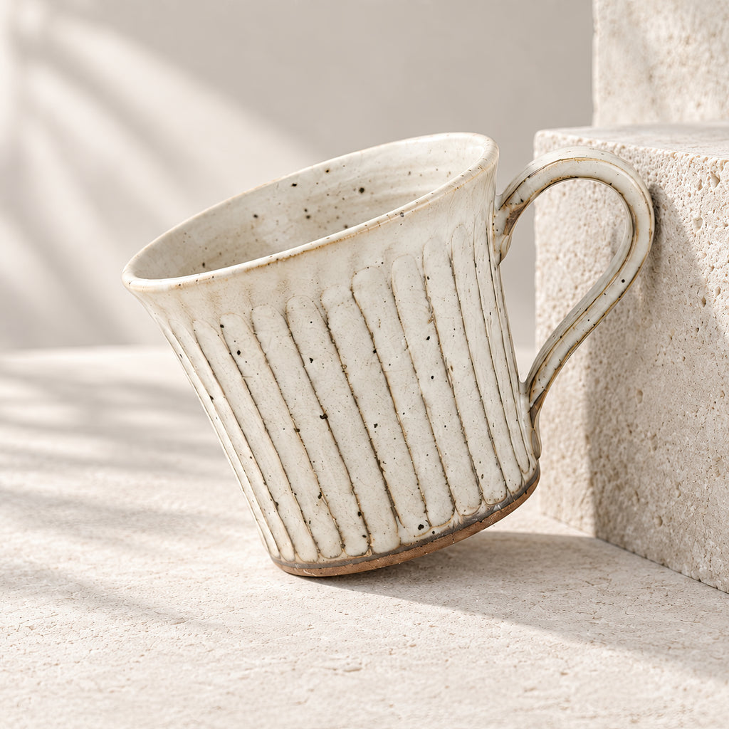 Kasumi Shinogi Mug — Mino Ware — view 4