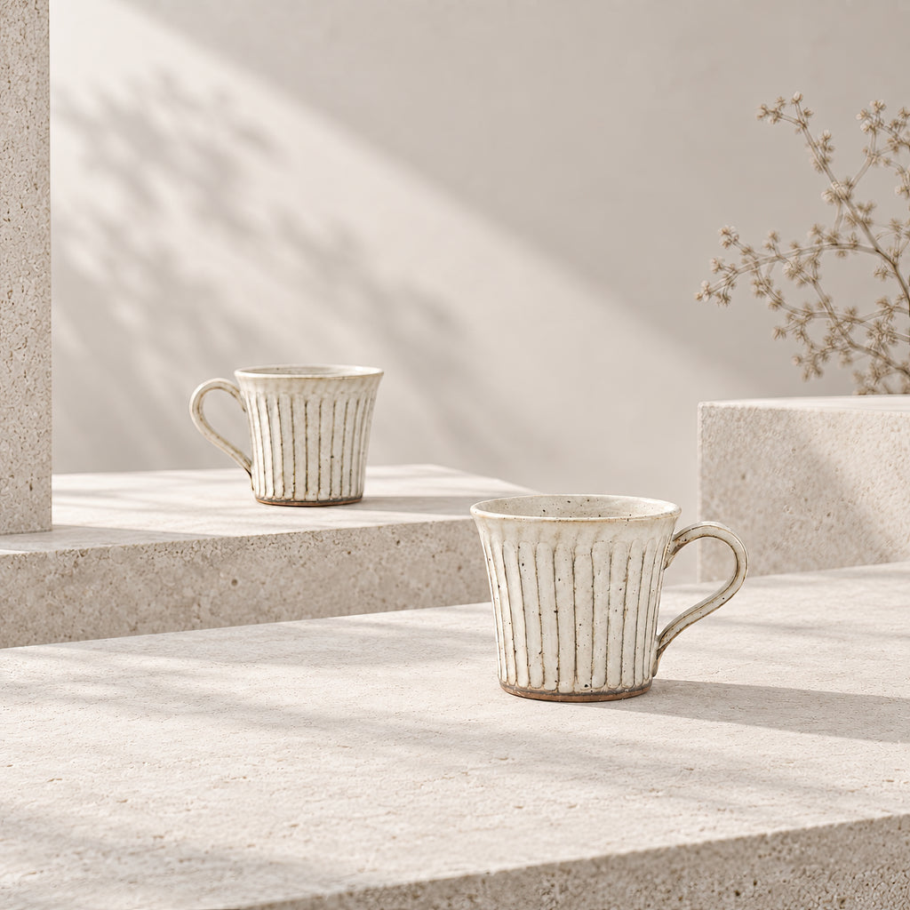 Kasumi Shinogi Mug — Mino Ware — view 6