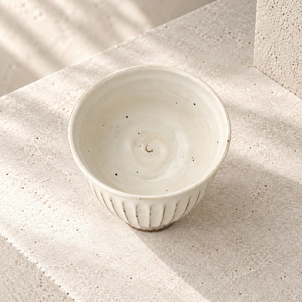 Kasumi Shinogi Rice Bowl — Mino Ware — view 2
