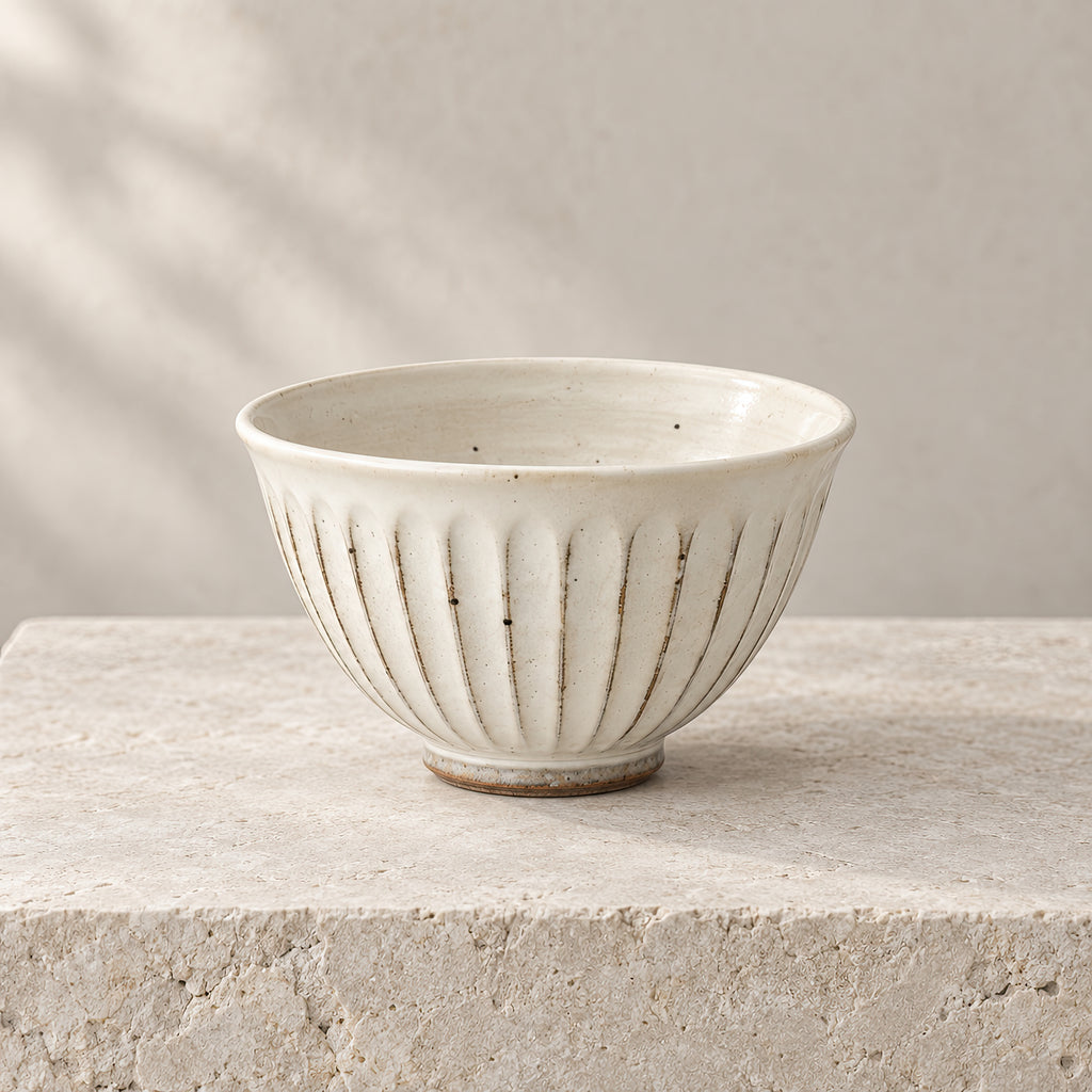 Kasumi Shinogi Rice Bowl — Mino Ware — view 6