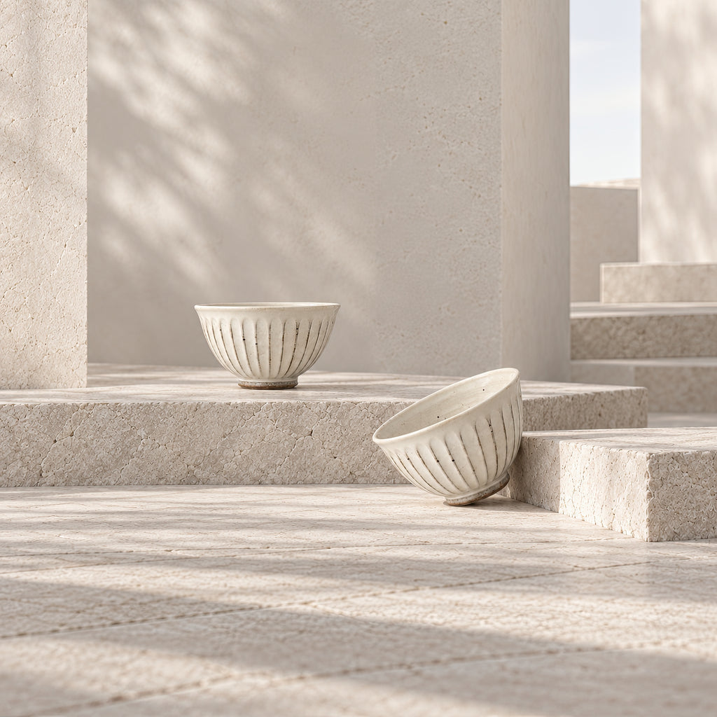 Kasumi Shinogi Rice Bowl — Mino Ware — view 9