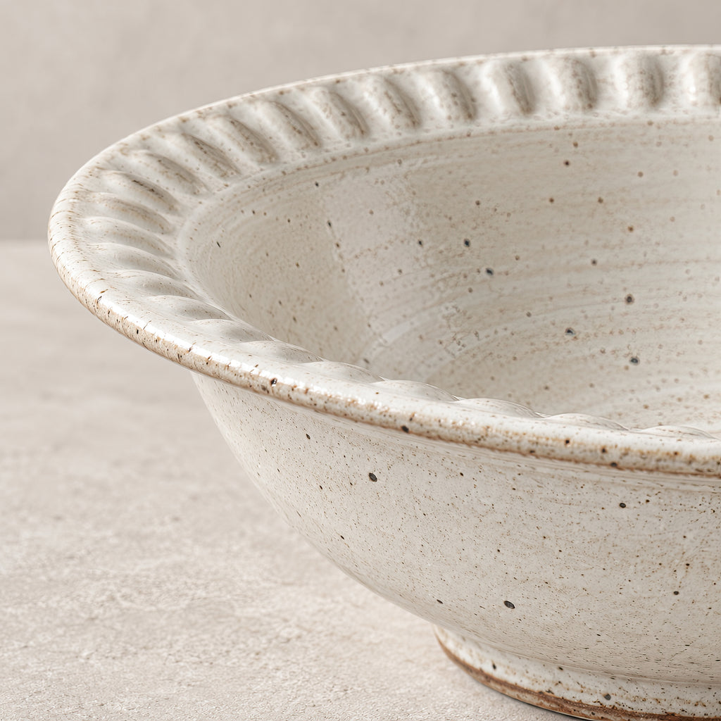 Kasumi Shinogi Rim Bowl — Mino Ware — view 6
