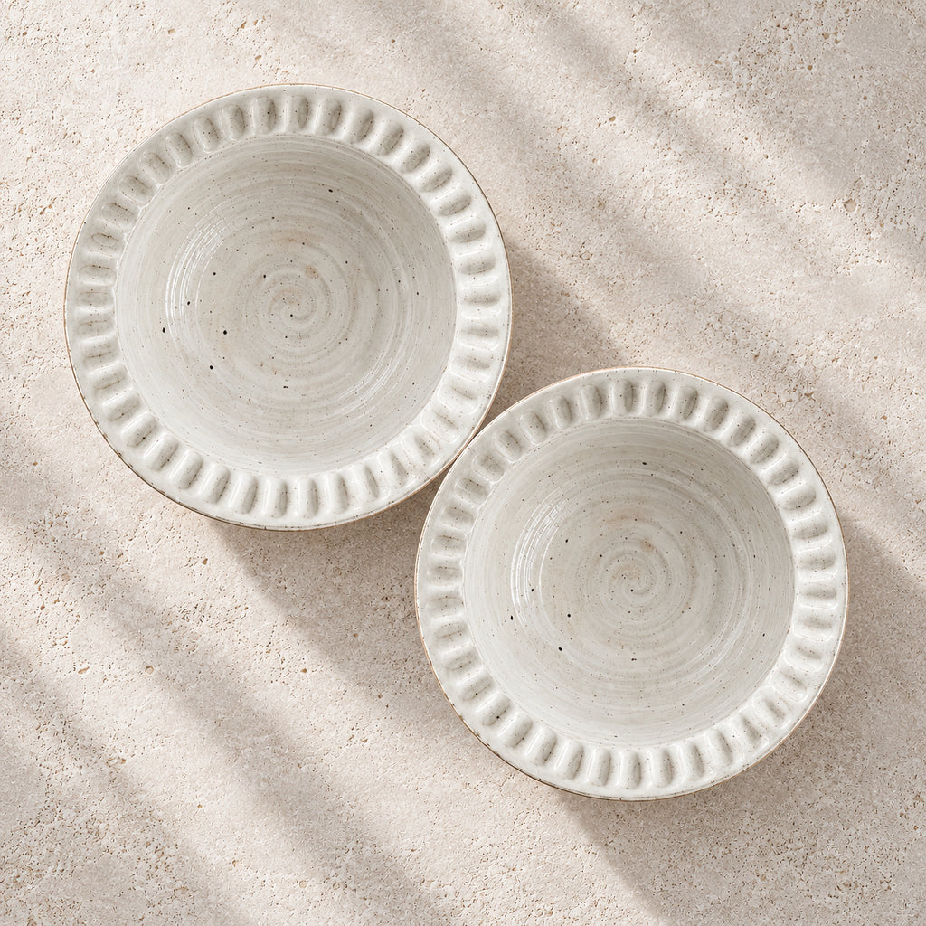 Kasumi Shinogi Rim Bowl — Mino Ware — view 7