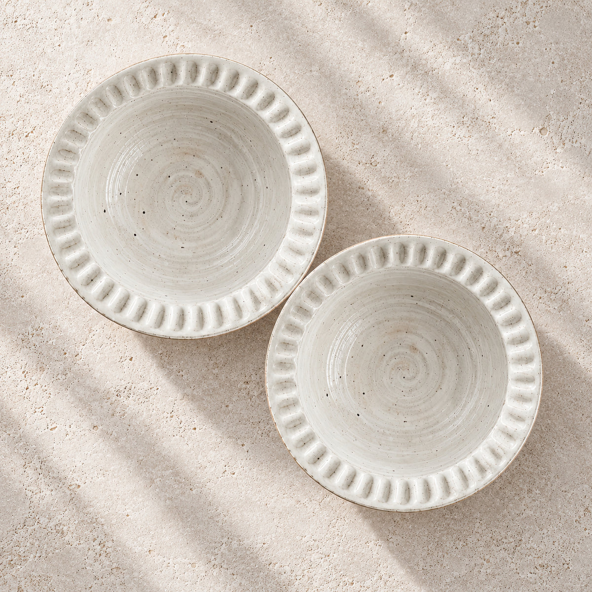 Kasumi Shinogi Rim Bowl — Mino Ware — view 7