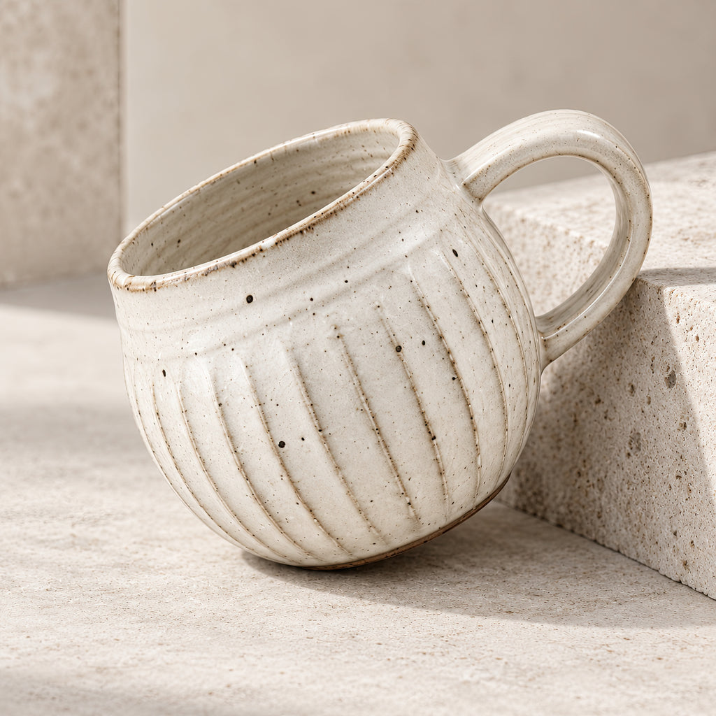 Kasumi Shinogi Rounded Mug — Mino Ware — view 4