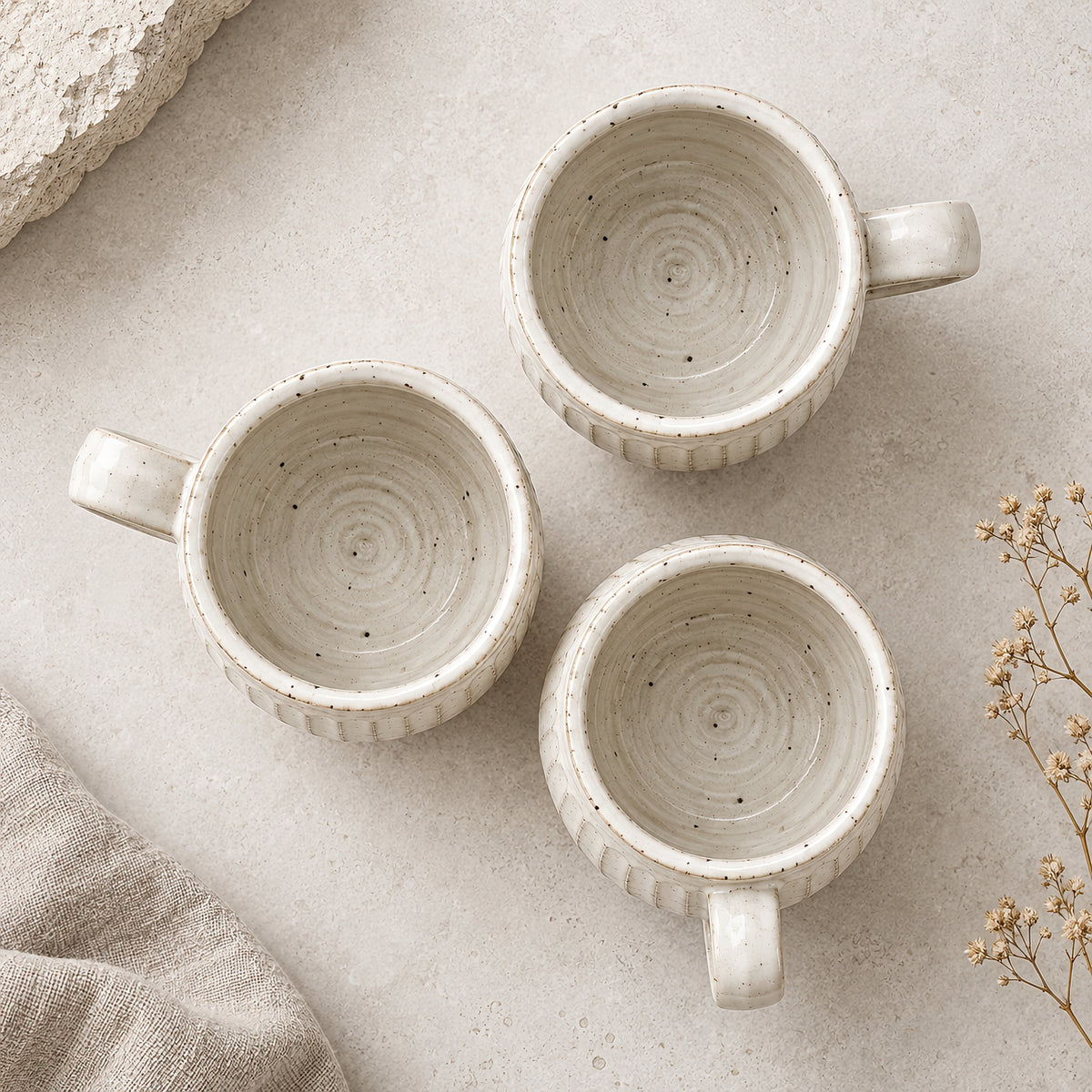 Kasumi Shinogi Rounded Mug — Mino Ware — view 6