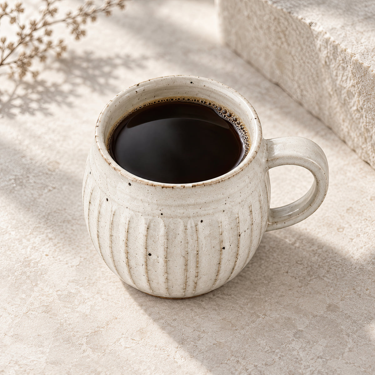 Kasumi Shinogi Rounded Mug — Mino Ware — view 7
