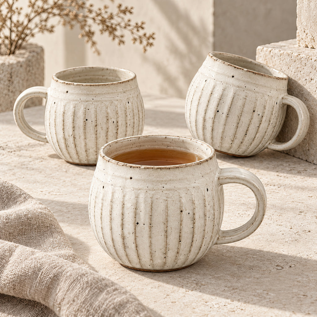 Kasumi Shinogi Rounded Mug — Mino Ware — view 9