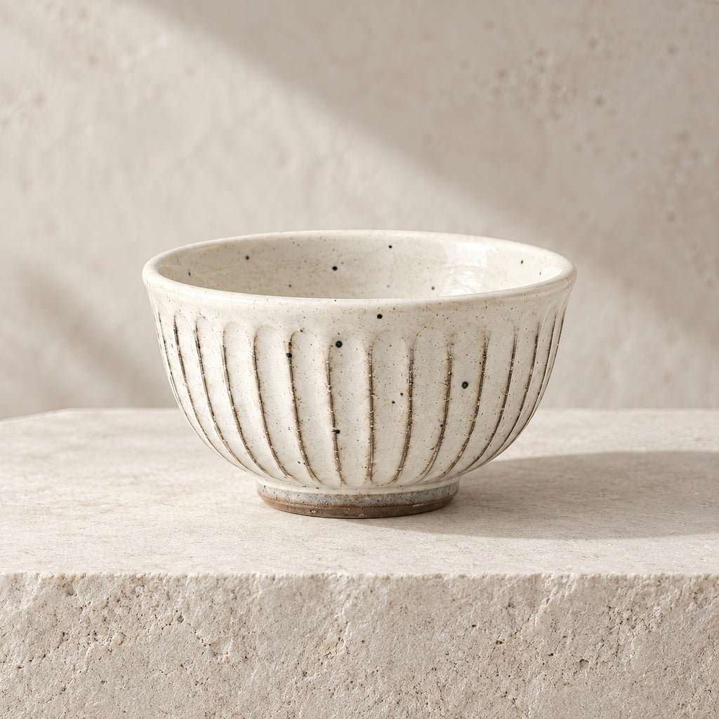 Kasumi Shinogi Sencha Bowl — Mino Ware