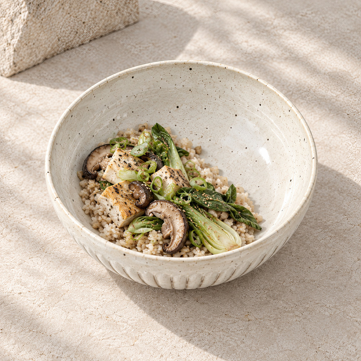 Kasumi Shinogi Serving Bowl — Mino Ware — view 8