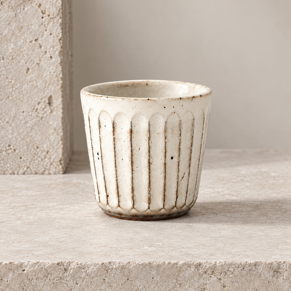 Kasumi Shinogi Soba Cup — Mino Ware