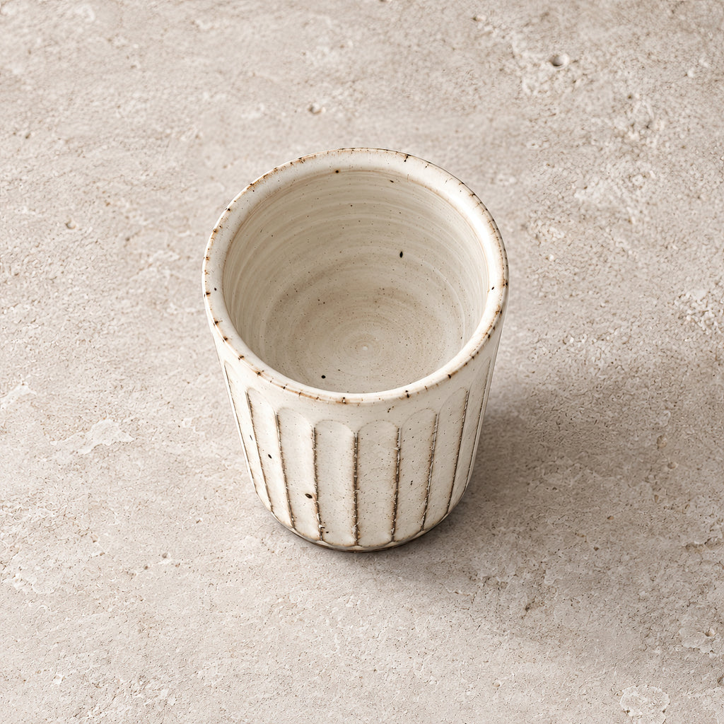 Kasumi Shinogi Soba Cup — Mino Ware — view 2