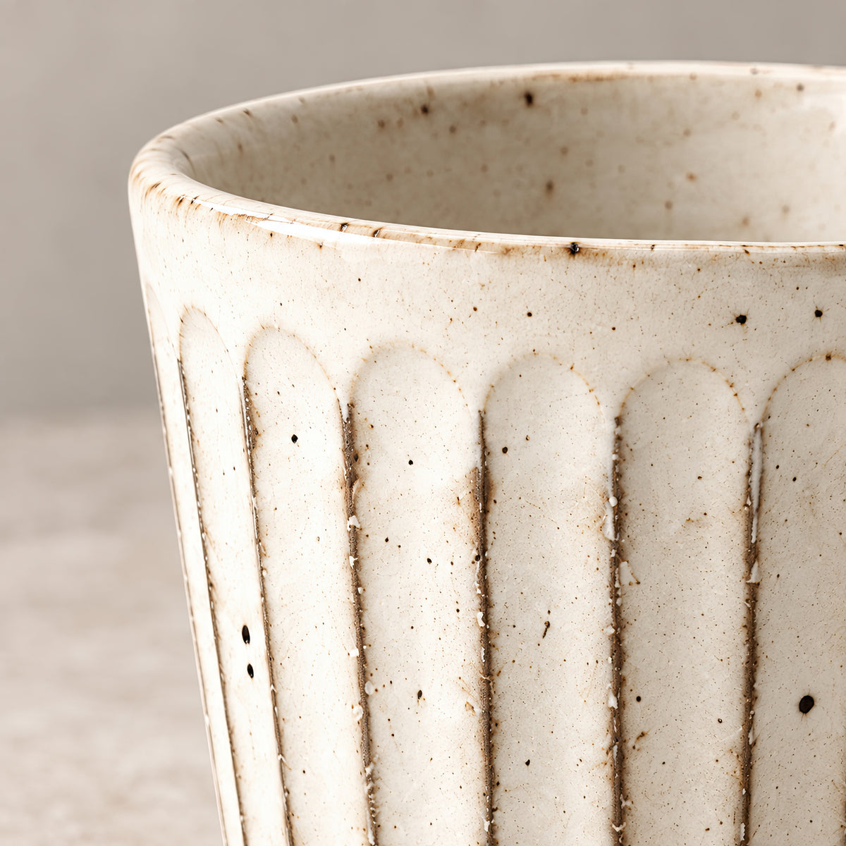 Kasumi Shinogi Soba Cup — Mino Ware — view 5