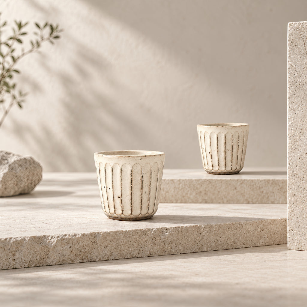 Kasumi Shinogi Soba Cup — Mino Ware — view 6
