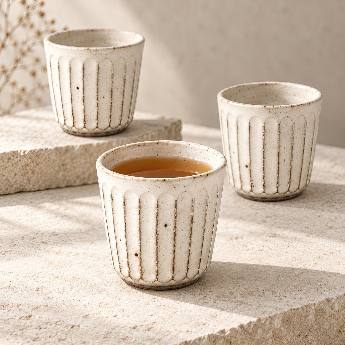 Kasumi Shinogi Soba Cup — Mino Ware — view 10