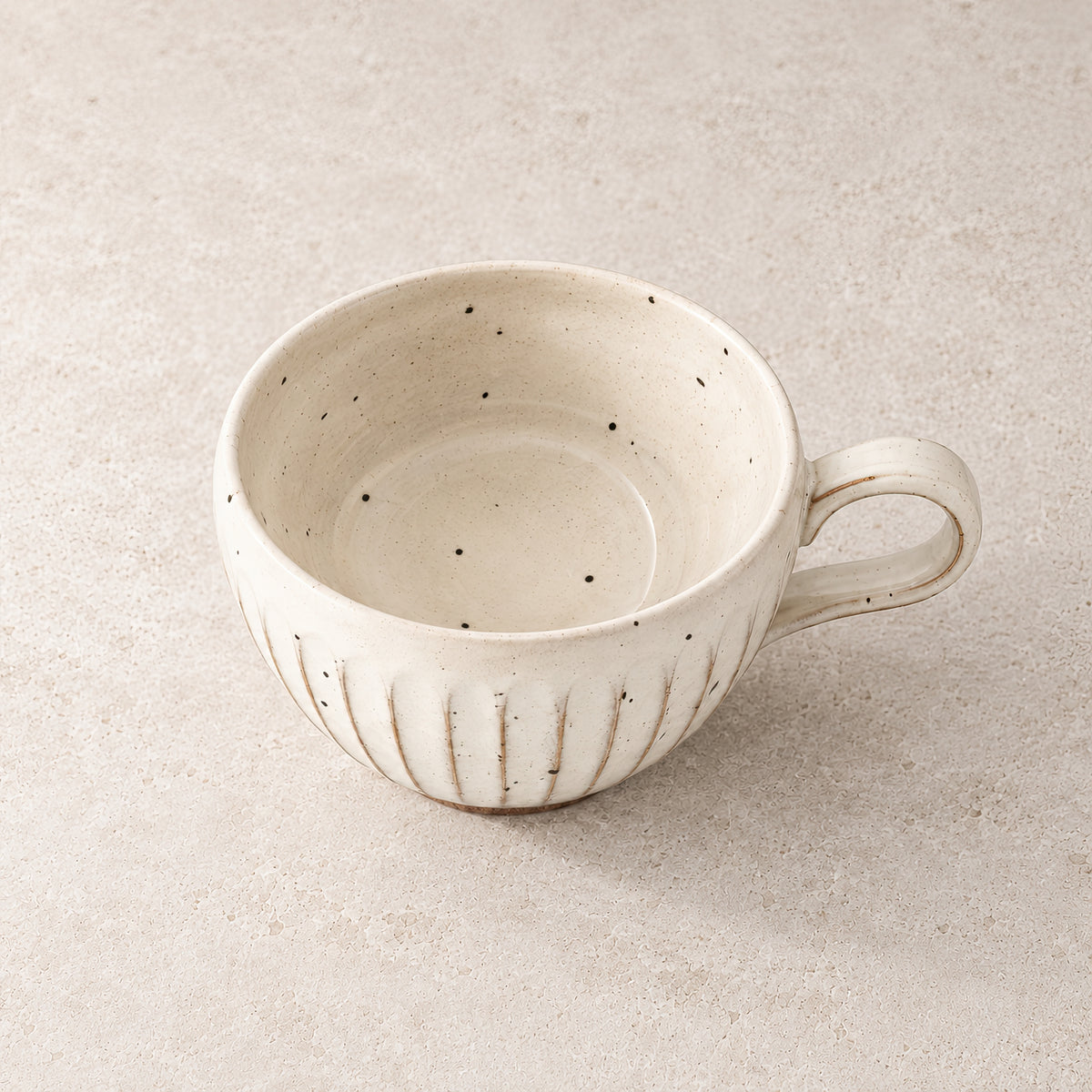 Kasumi Shinogi Soup Cup — Mino Ware — view 2
