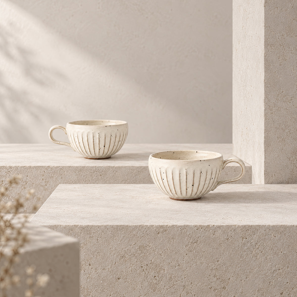 Kasumi Shinogi Soup Cup — Mino Ware — view 4