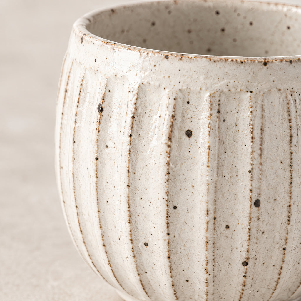 Kasumi Shinogi Yunomi Tea Cup — Mino Ware — view 5
