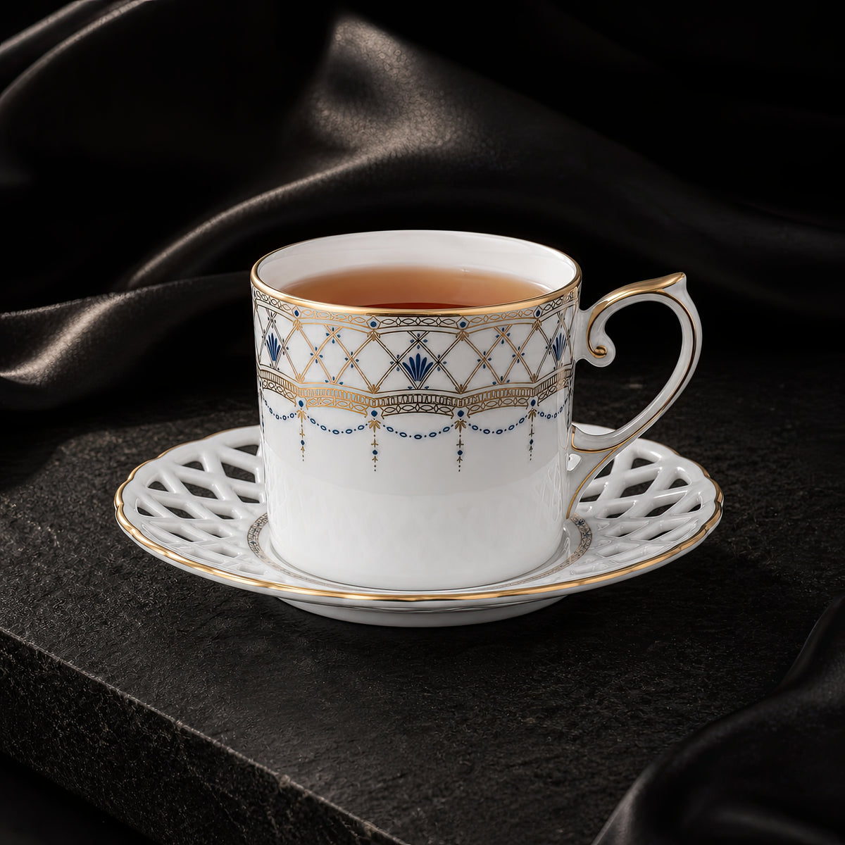 Valesse Azure Coffee Cup & Saucer — 160 ml, image 3
