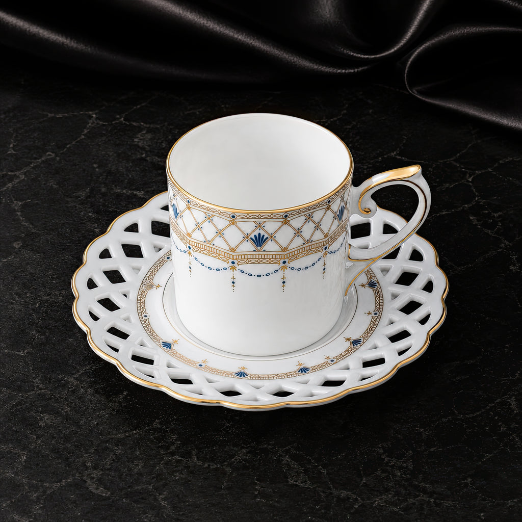 Valesse Azure Coffee Cup & Saucer — 160 ml, image 4