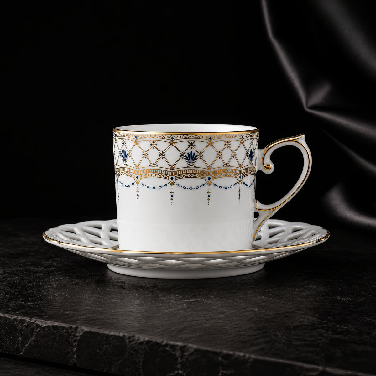 Valesse Azure Coffee Cup & Saucer — 160 ml, image 6