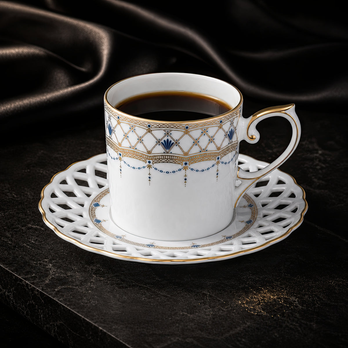 Valesse Azure Coffee Cup & Saucer — 160 ml, image 7