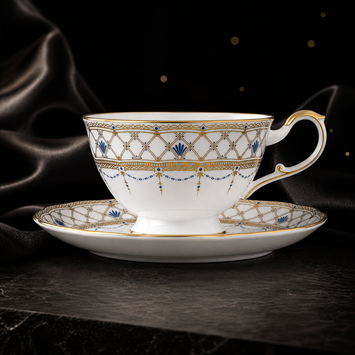 Valesse Azure Cup & Saucer — 210 ml, image 1