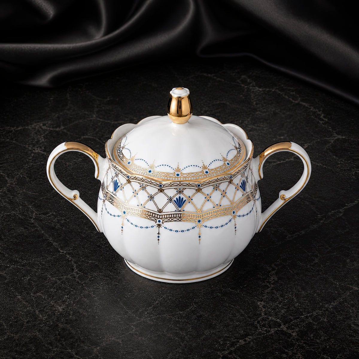 Valesse Azure Sugar Bowl — 13 cm, image 4