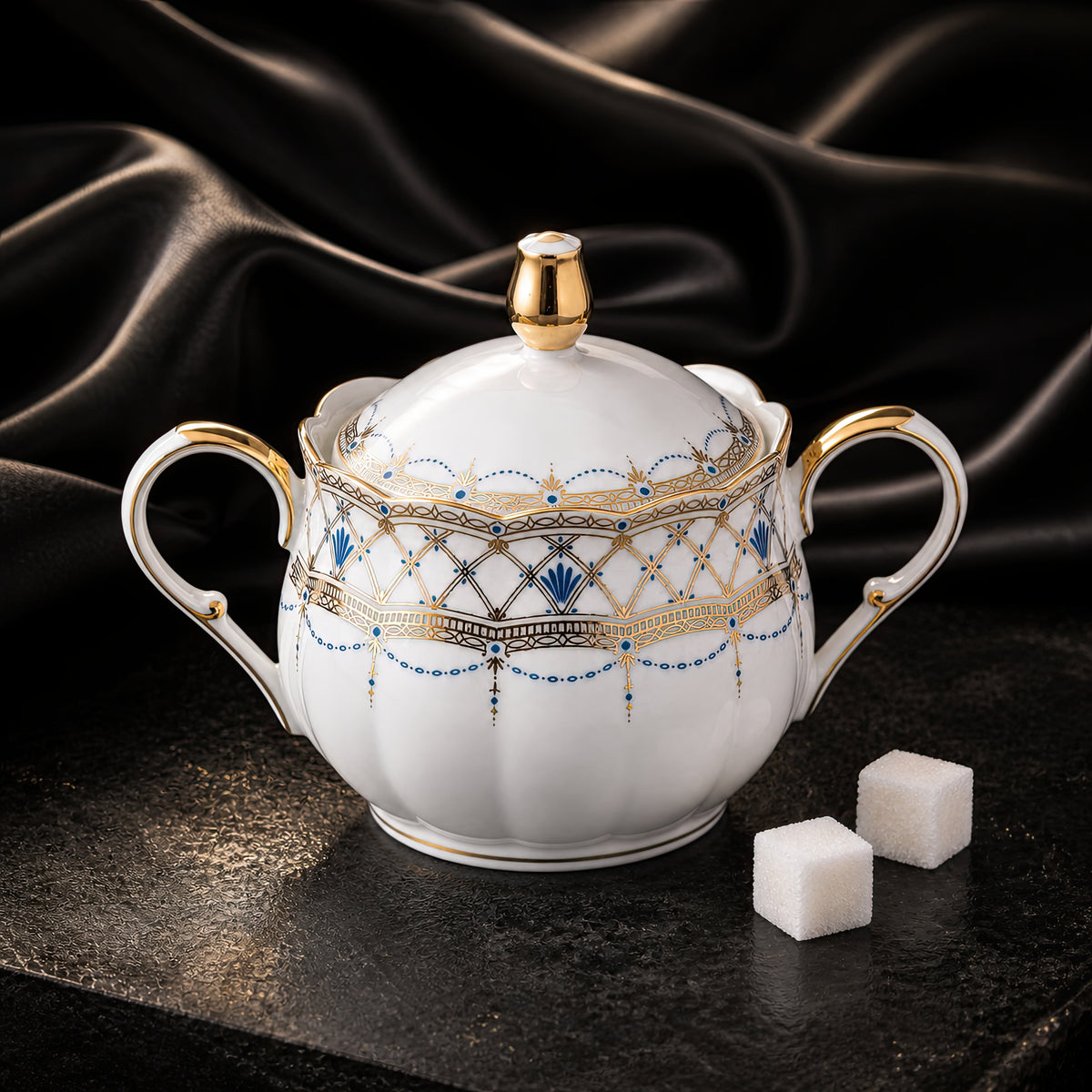 Valesse Azure Sugar Bowl — 13 cm, image 7