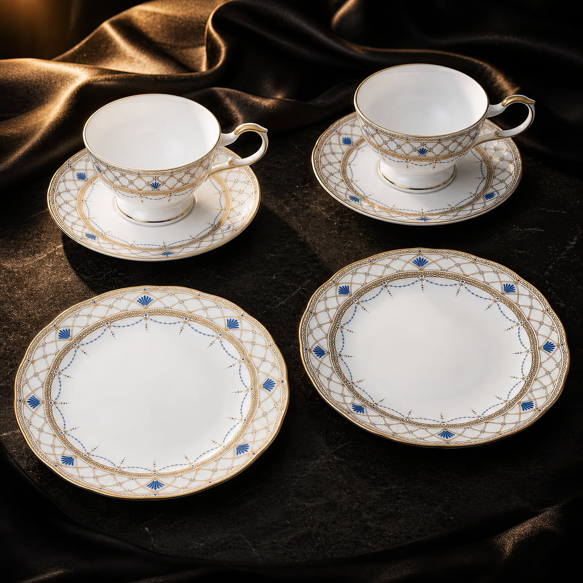 Valesse Azure Tea & Dessert Set for Two — 210 ml, image 4
