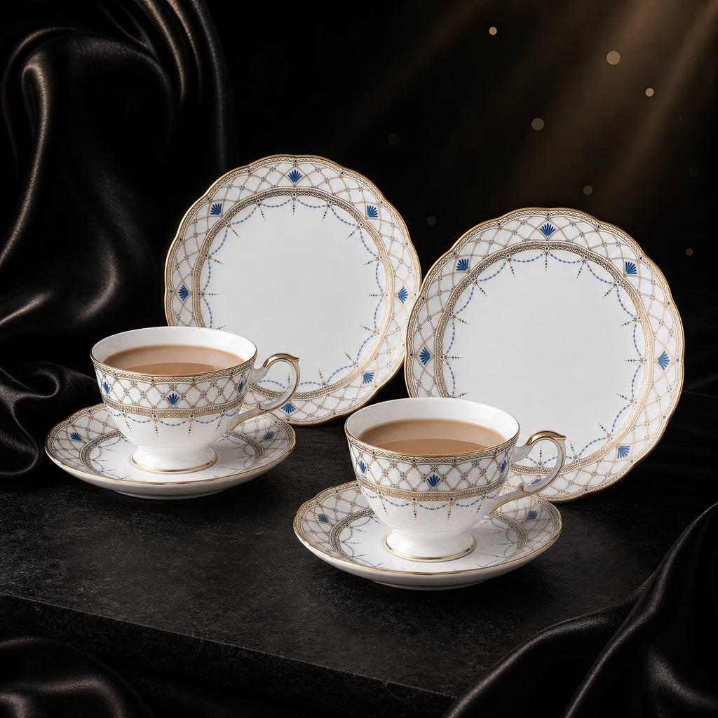Valesse Azure Tea & Dessert Set for Two — 210 ml, image 5
