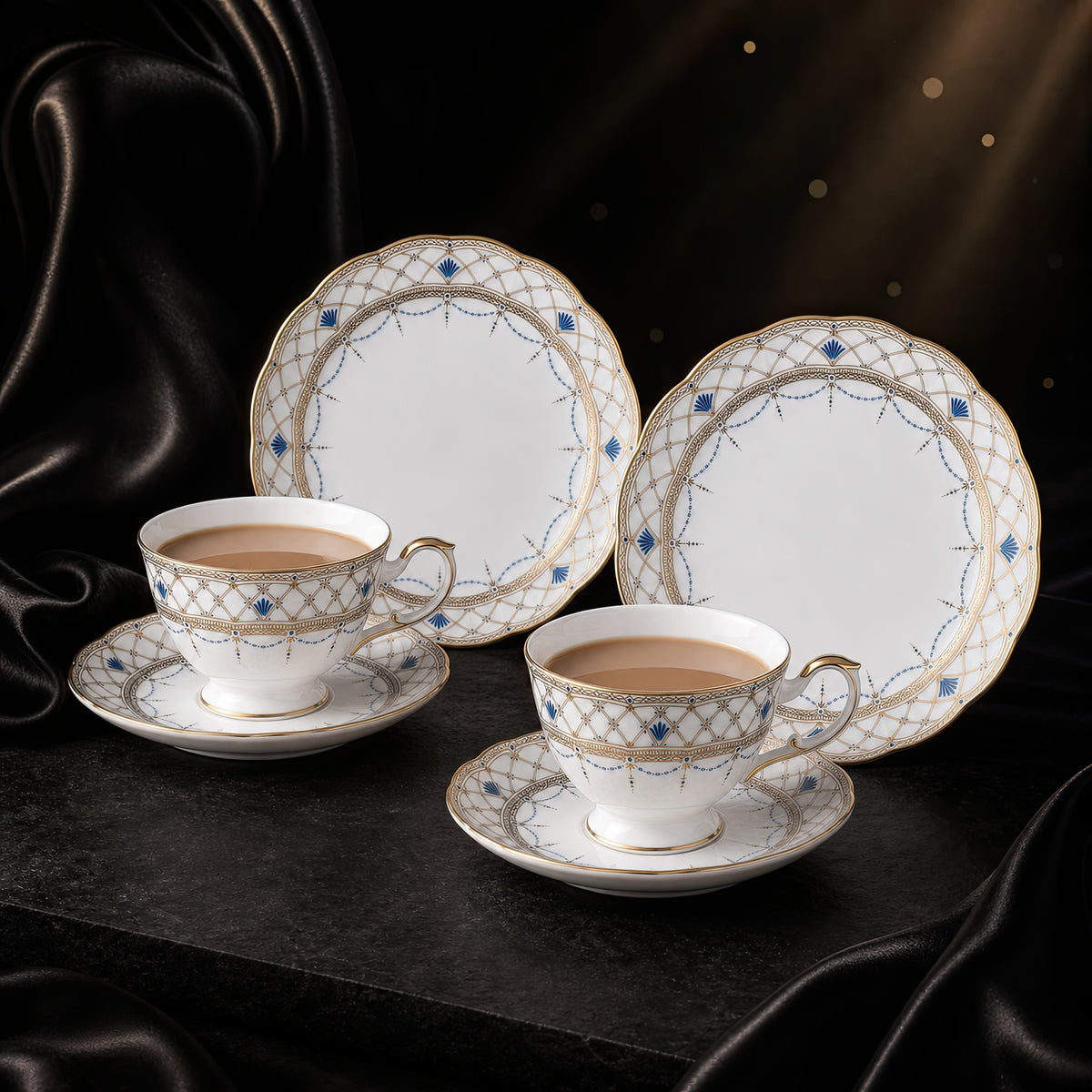 Valesse Azure Tea & Dessert Set for Two — 210 ml, image 5