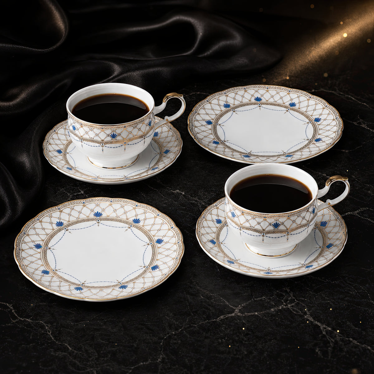 Valesse Azure Tea & Dessert Set for Two — 210 ml, image 7