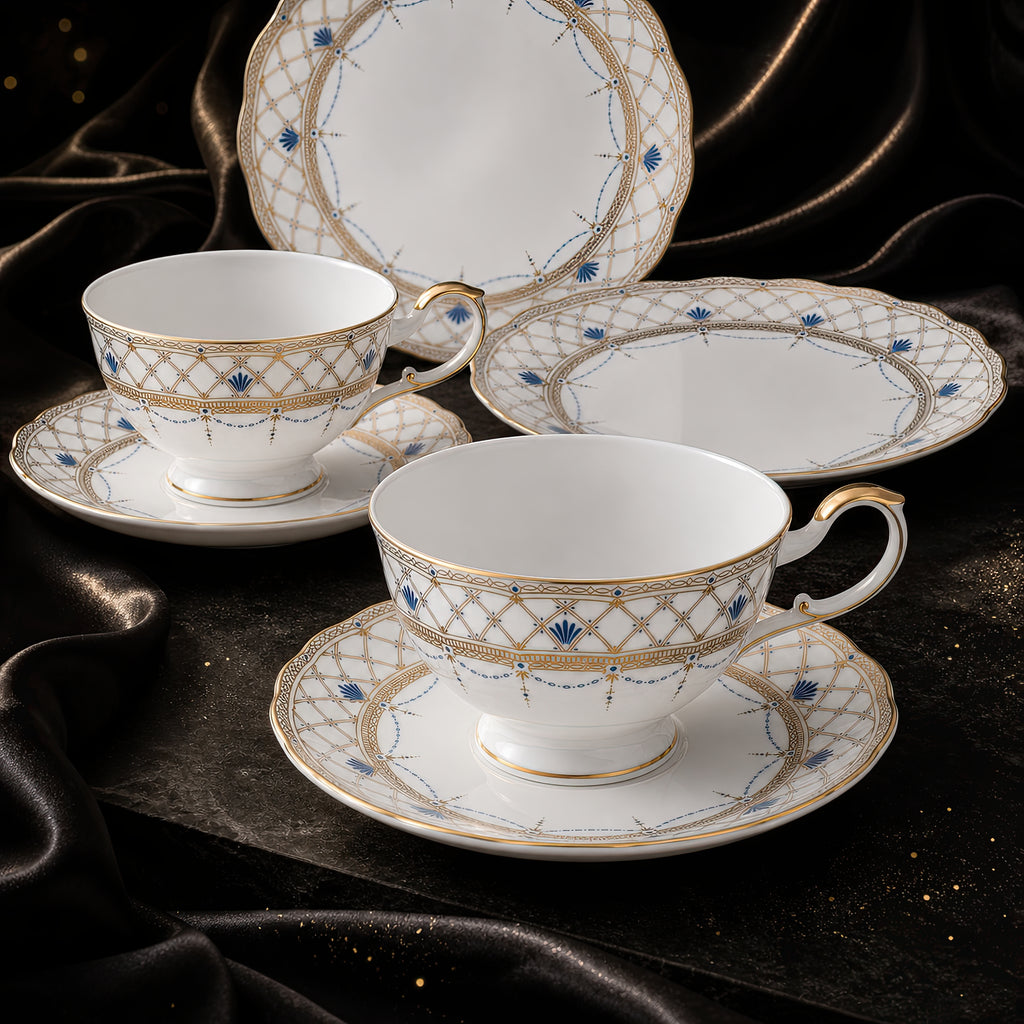 Valesse Azure Tea & Dessert Set for Two — 210 ml, image 9