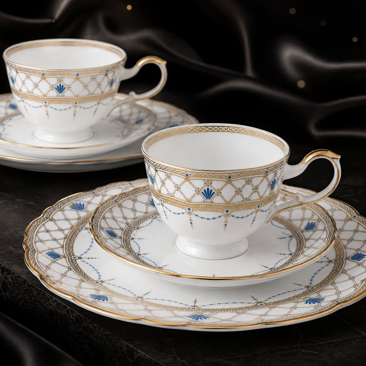 Valesse Azure Tea & Dessert Set for Two — 210 ml, image 10