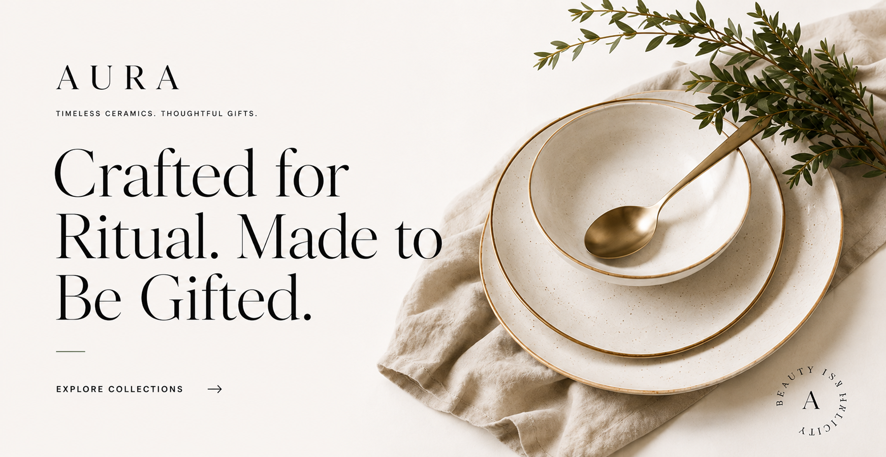 VESSURA ceramic tableware collection
